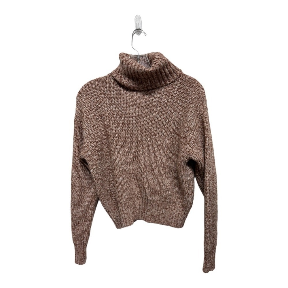 Future Collective Reese Blutstein Women Turtleneck Sweater Brown XS Knit